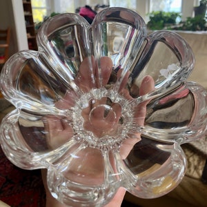 Mikasa Austrian Crystal flower shaped open candy dish