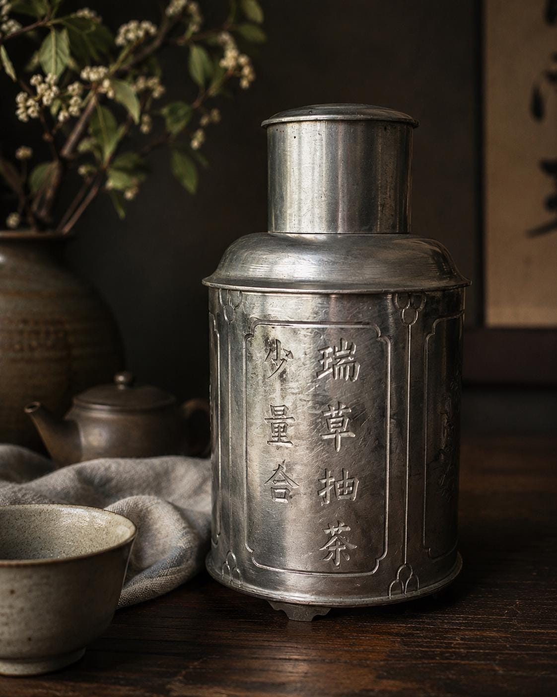 Japan Vintage Metal Canisters - Etsy