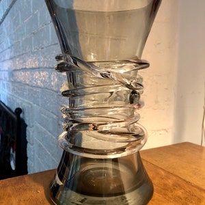 Holmegaard Flora Vase Glass Smoke 24 Cm BRAND NEW - Etsy