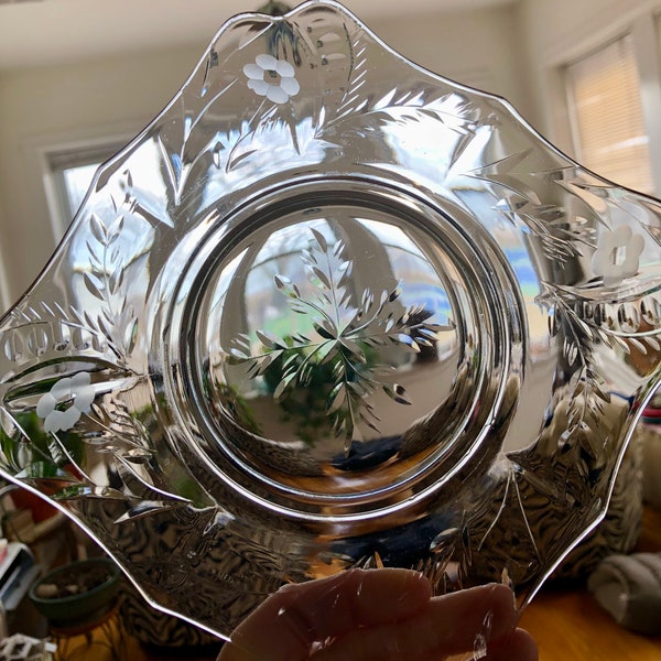 Square Glass Plate Etsy