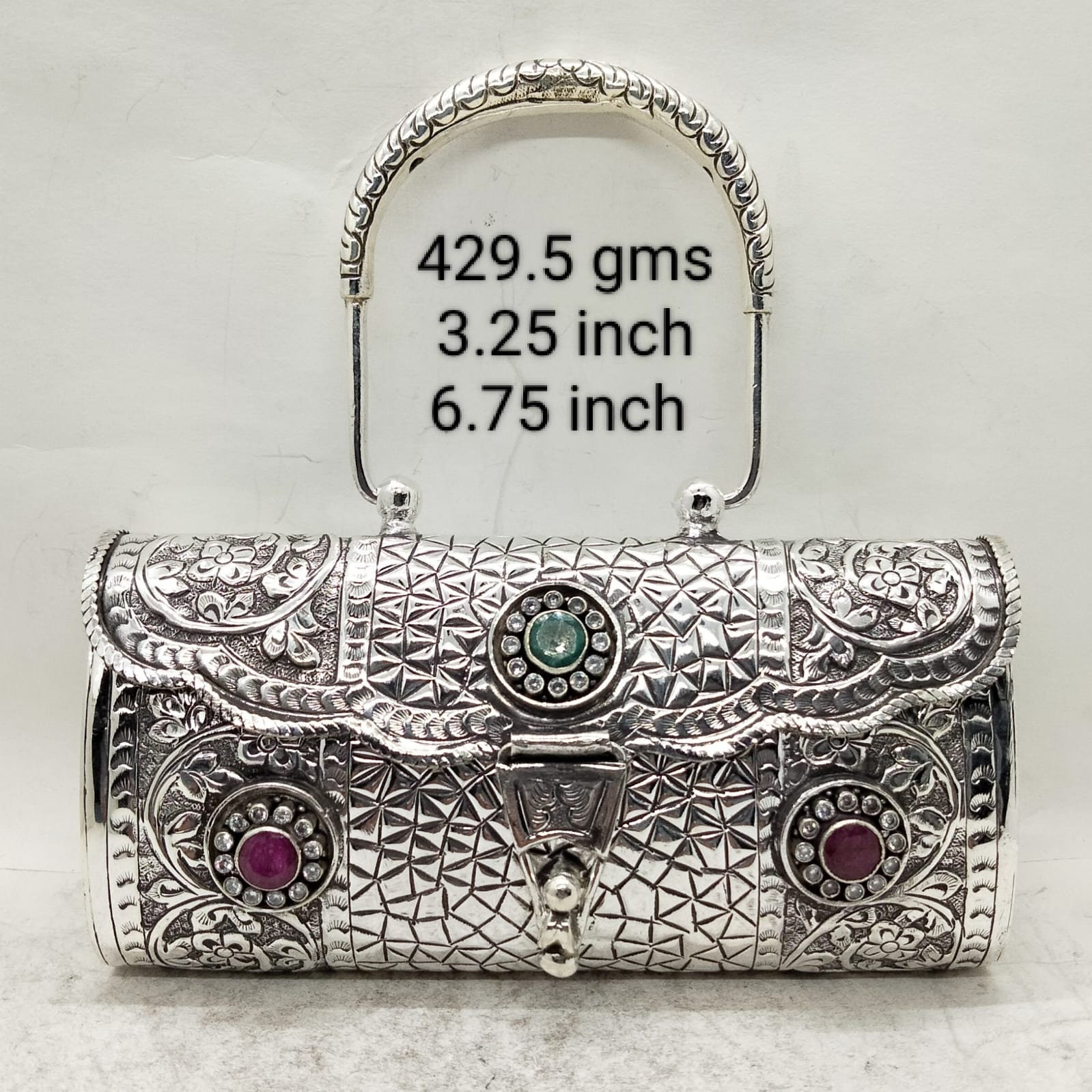 Buy Pure Silver Clutch With Handle in Fine Nakashi & Gemstone Handmade  Clutch Bag Silver Bag Best Gift for Her Minimalist Bridal Clutch Online in  India - Etsy