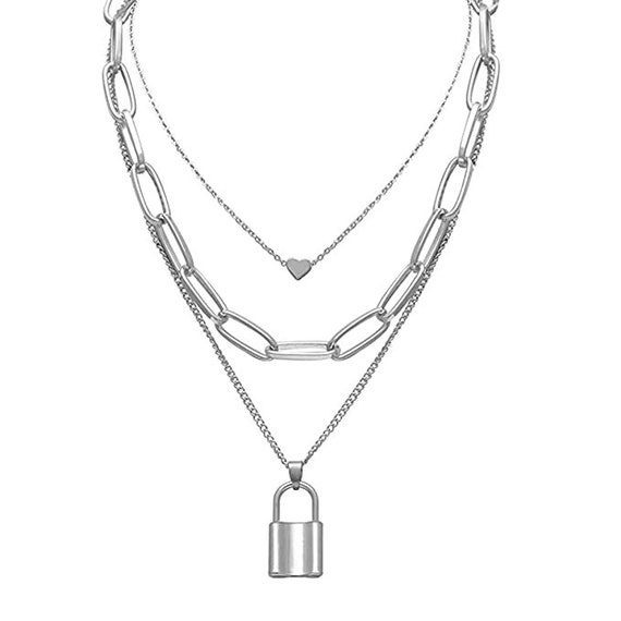 Cute on sale lock necklace