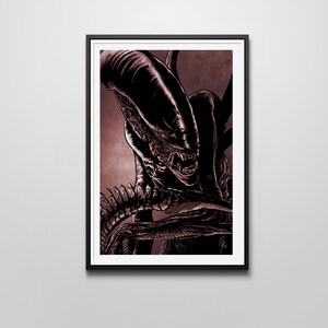 Alien 12x18 Signed Art Print.