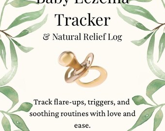 Baby Eczema Tracker Printable: Natural Remedy Log for Sensitive Skin (PDF Download)