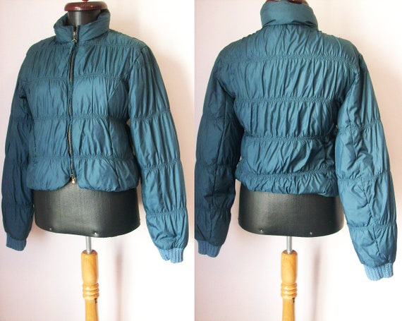 Jean Paul Gaultier bomber blue jacket