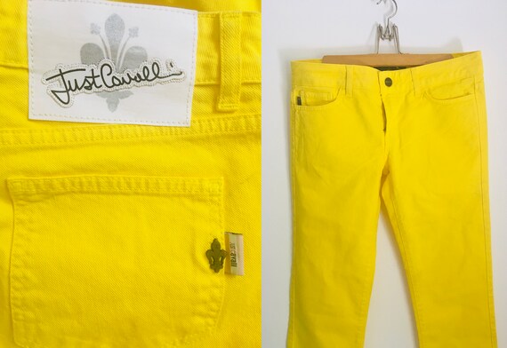 Authentic ROBERTO CAVALLI yellow jeans - image 5