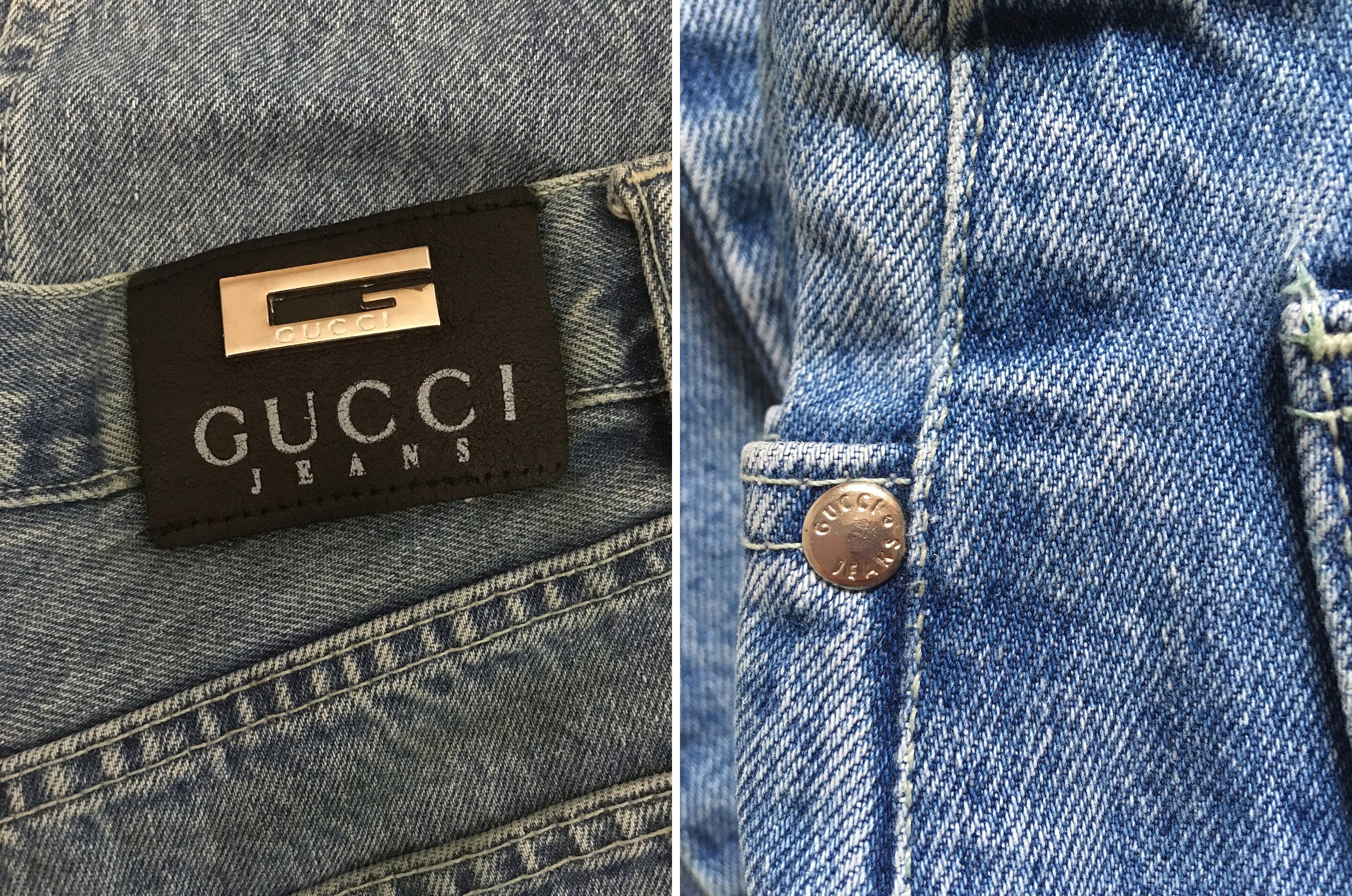 Vintage Gucci Women Denim Jeans | Etsy