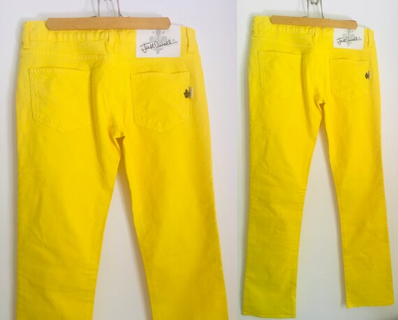 Authentic ROBERTO CAVALLI yellow jeans - image 7