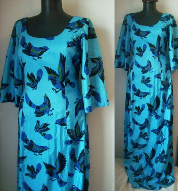 70s RAW SILK DRESS turtledoves
