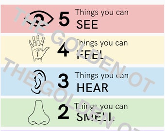5-4-3-2-1 Grounding Exercise Handout