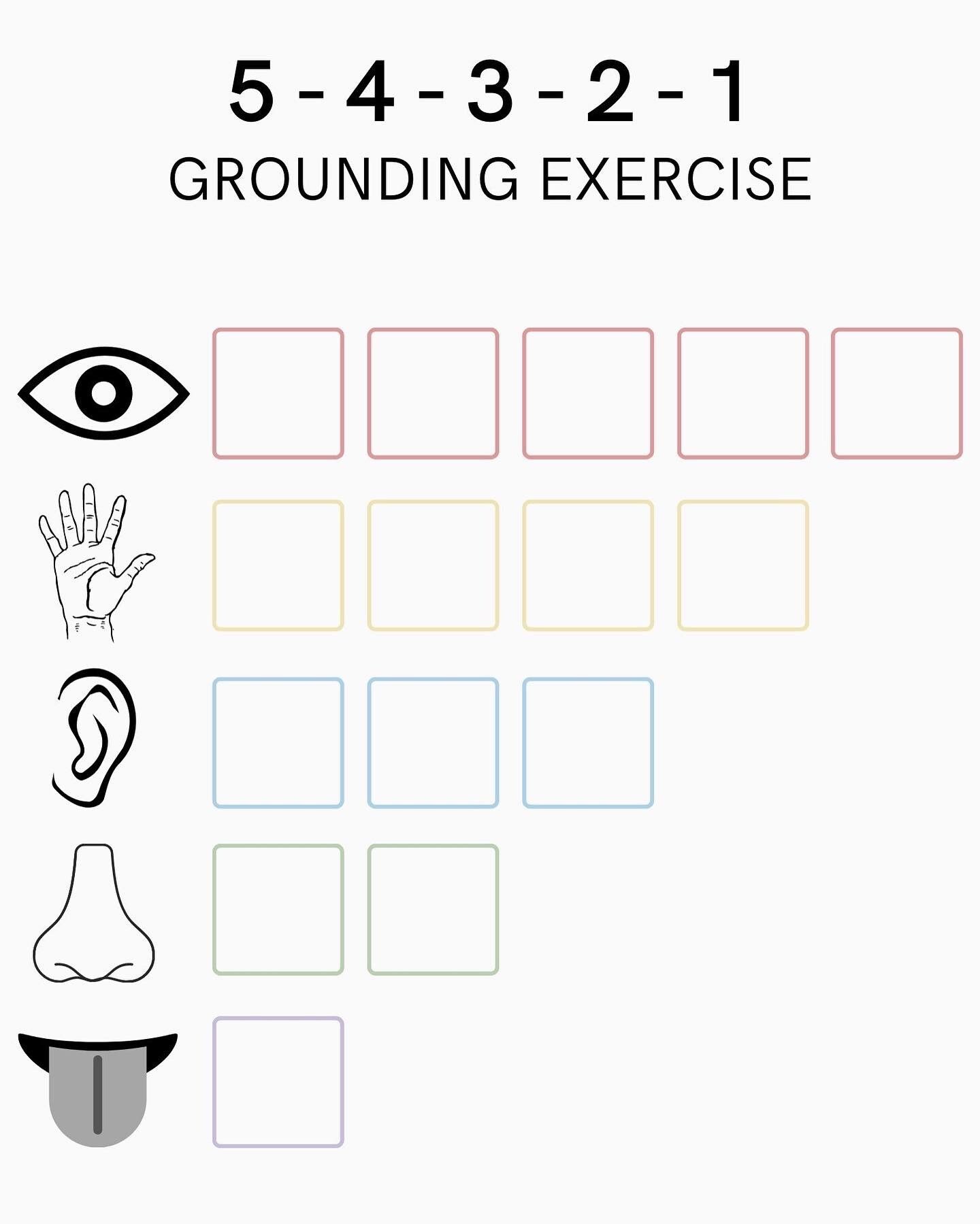 5 4 3 2 1 Grounding Exercise Etsy 5 4 3 2 1 Grounding Exercise Etsy