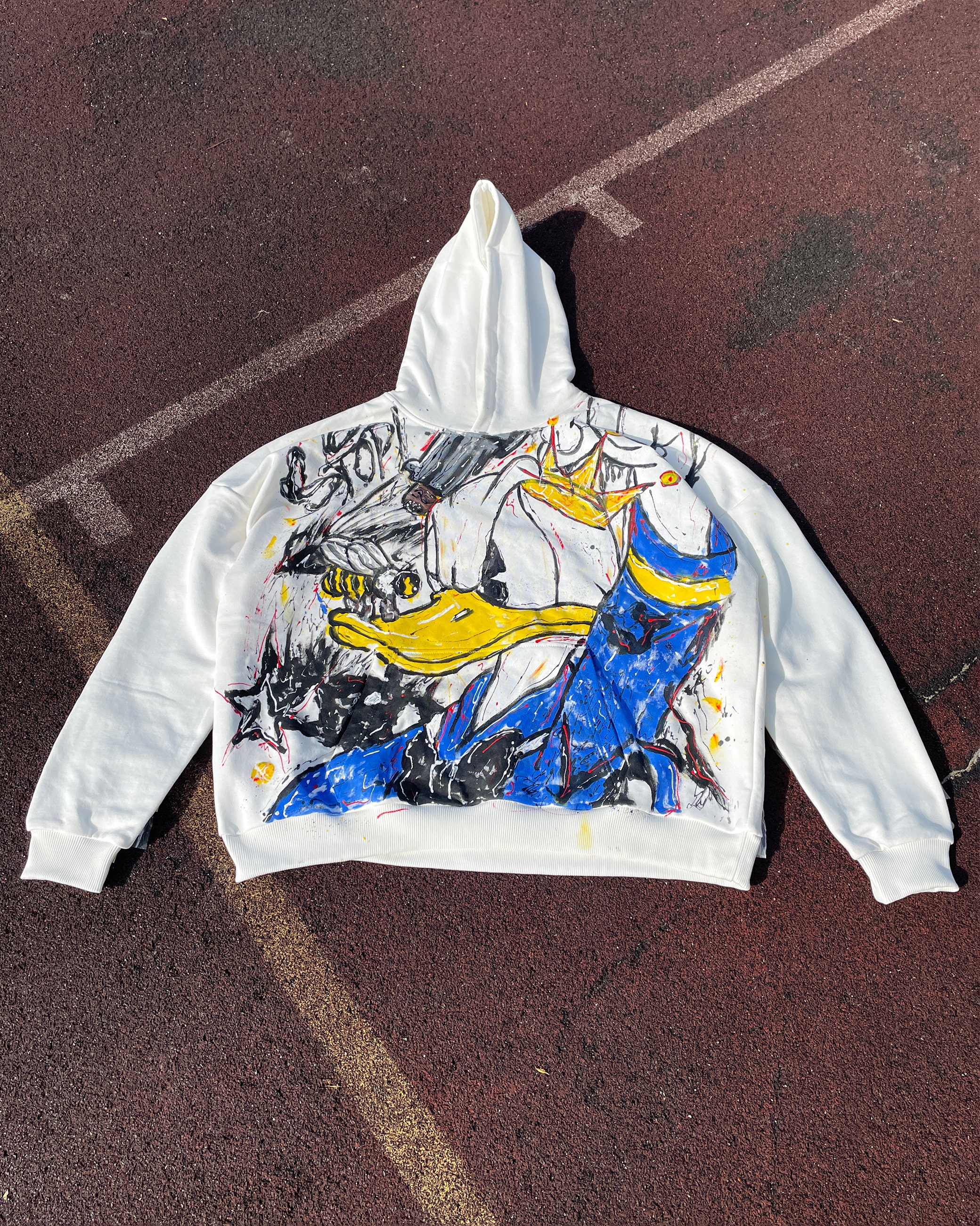 Oversize Airbrush Custom Grey Anime Hoodie With Y2k Wear Mens