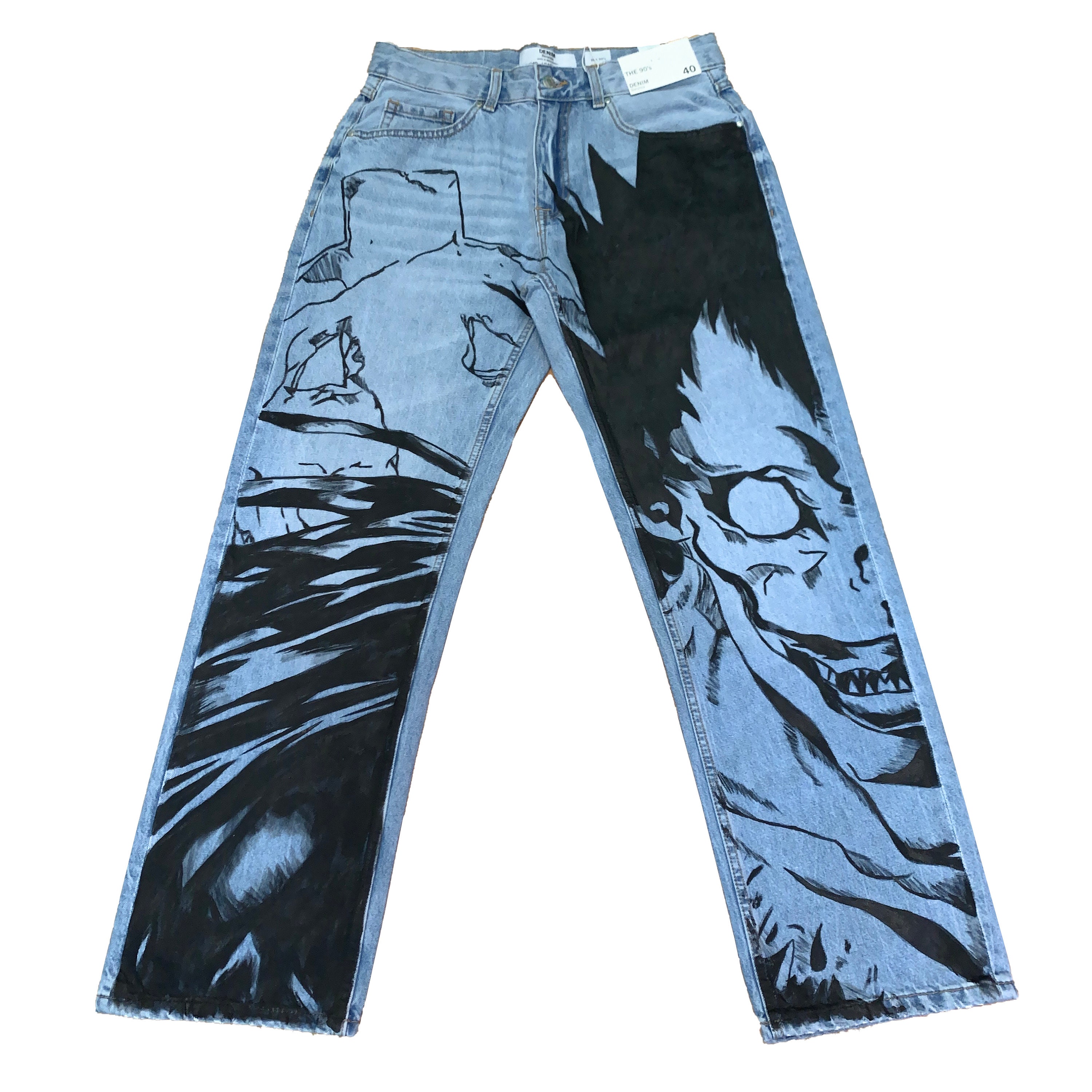 Custom Anime Jeans - YouTube | Custom jeans diy, Anime outfits, Anime pants