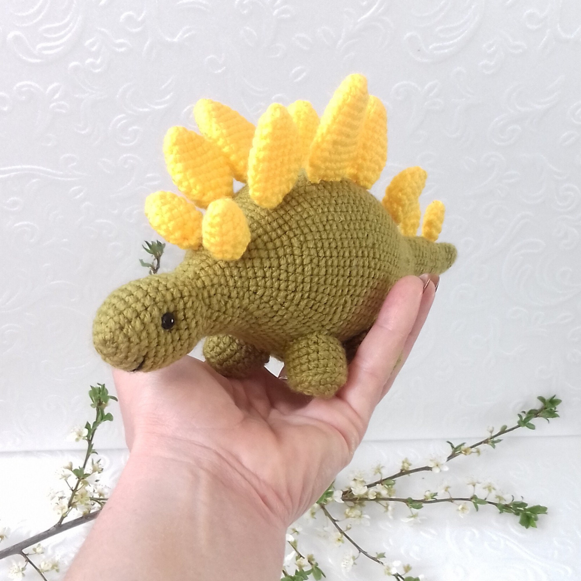 Dinosaur stuffed animal crochet dinosaur crochet stacking Etsy