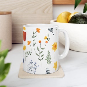 Wild Flower Ceramic Mug 11oz