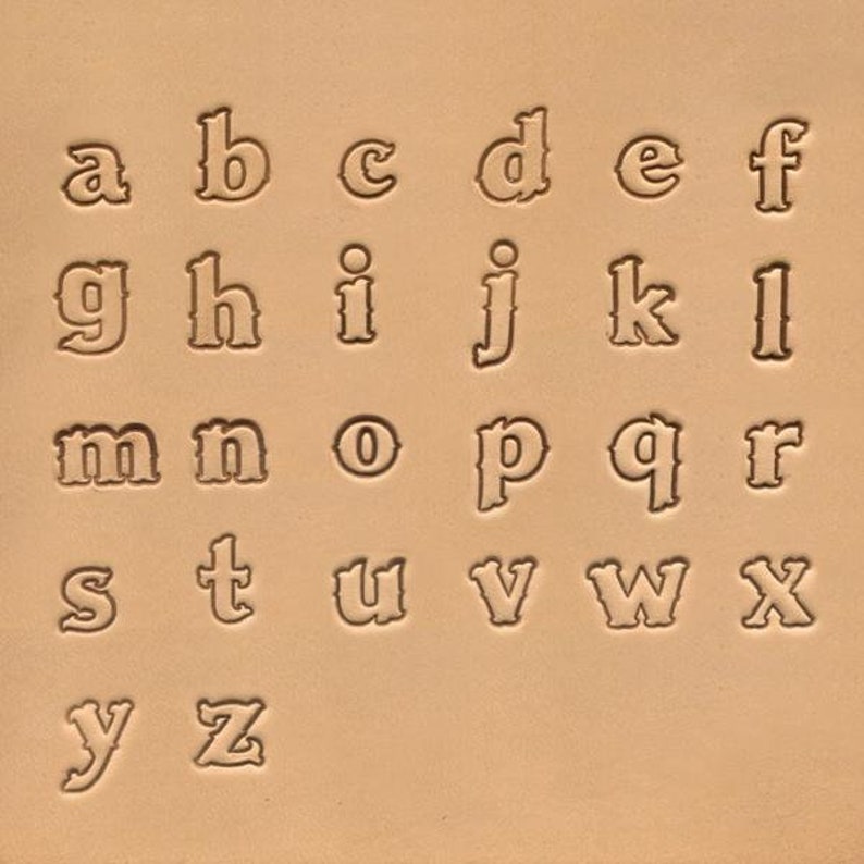 13mm 1/2 Lowercase Alphabet Stamp Set | Etsy