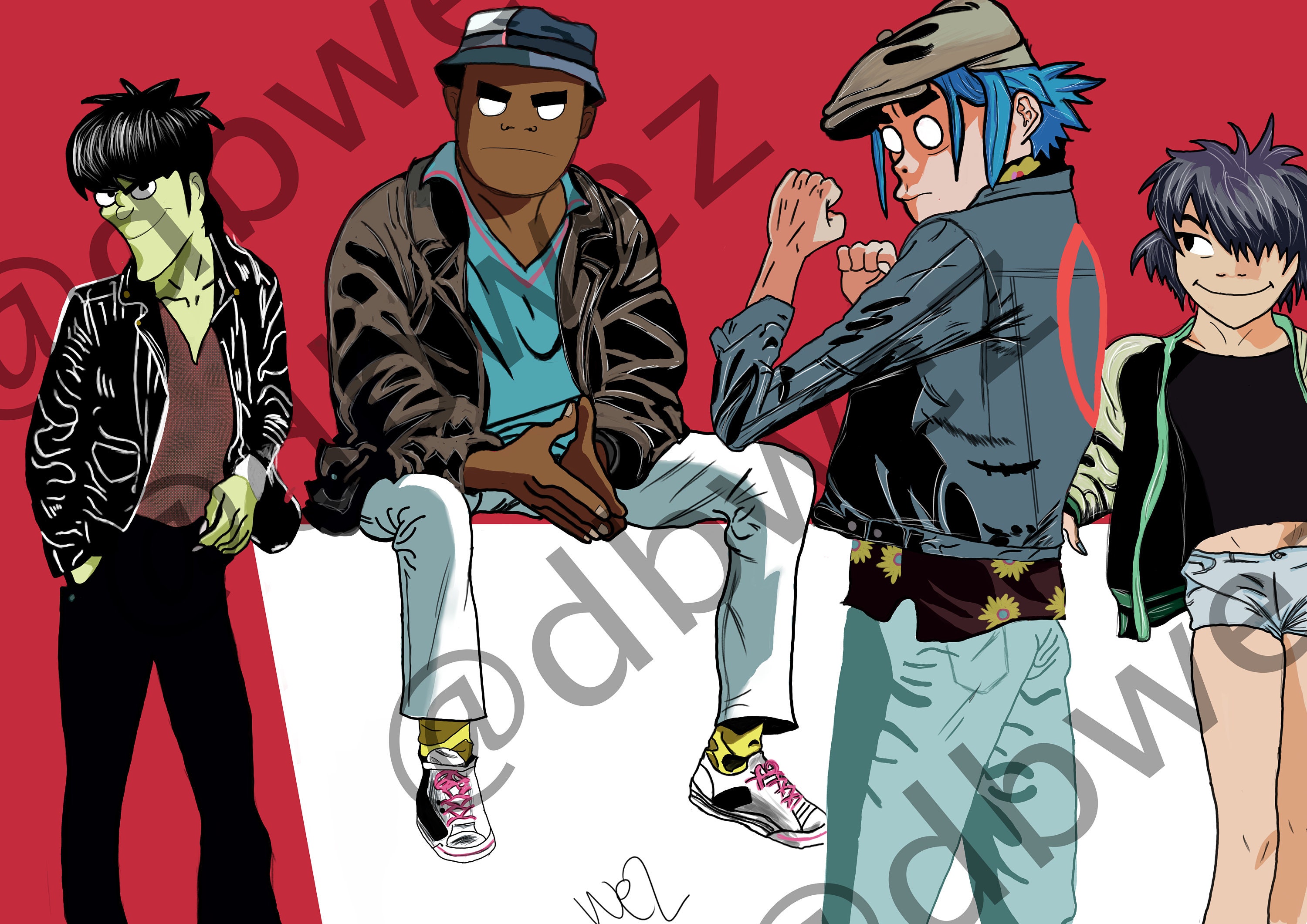 Gorillaz A3 Print Digital Download | Etsy