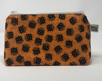 SPOOKY OOAK Large Zippered Pouch OOAK Halloween Collection