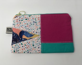 Small Zippered Flat Pouch- OOAK collection