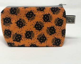 SPOOKY OOAK Small Zippered Pouch OOAK Halloween Collection