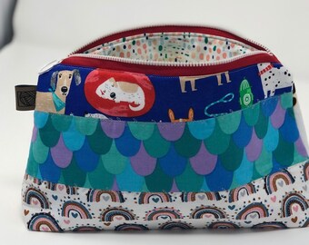 Large Zippered Pouch- OOAK collection