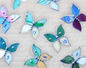 Atrapasueños de mariposas de vidrieras, regalos de decoración colgantes de ventanas para mamá - Regalo ideal para el Día de la Madre - Decoración única