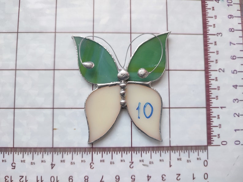 Stained Glass Butterfly Suncatcher, Window Hanging Decor Gifts for Mom Ideal Mother's Day Gift Unique decor number 10