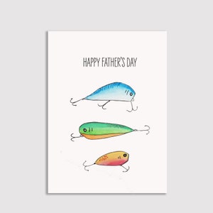 Father&#39;s Day Card Fishing Lure