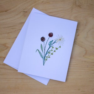 Wildflower set of 12 Greeting Card Collection with envelopes image 6