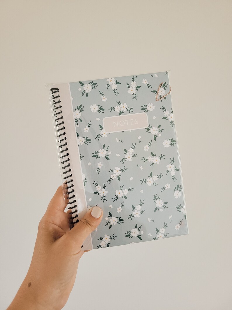 Pretty Blue Notebook Blue Ditzy Floral Notebook - Etsy