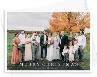 Gallery Print Customized Photo Holiday Christmas Photo Card