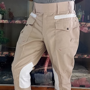 Equestrian Riding Jodhpurs Pants Vintage Breeches Baggy Pants Military Officers Pants