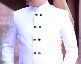 Indian Famous Jodhpuri Dinner Jacket Tuxedo Jacket Nehru Collar Jacket Slim fit Blazer Wedding Jacket Groom Wear Jacket