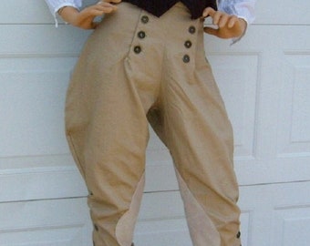 Vintage French Workwear Jodhpurs - 1940s 50s Hunting