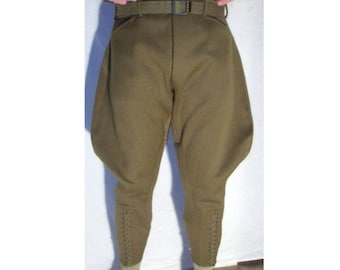 Khaki Breeches Riding Jodhpurs Pants Equestrian Sports Breeches Horse Riding Jodhpurs Baggy Pants Retro Pants