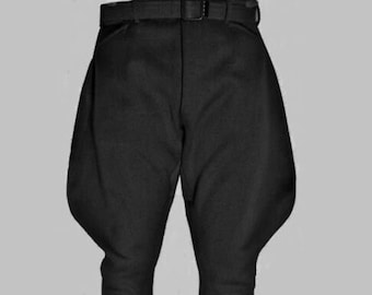 Jodhpurs Black Breeches Riding Pants Equestrian Sports Trousers Dungarees Horse Riding Jodhpurs American Baggy Pants French Retro Shorts