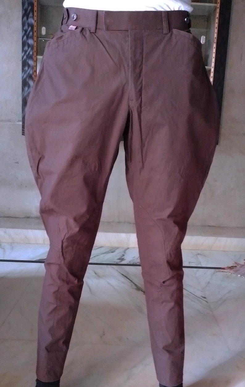 Men/women Horse Riding Jodhpurs Pants Brown Breeches Tailored Etsy