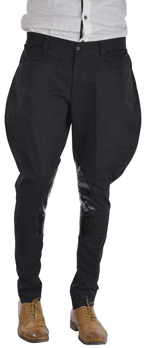 Men/women Traditional Black Cotton Jodhpurs Equestrian