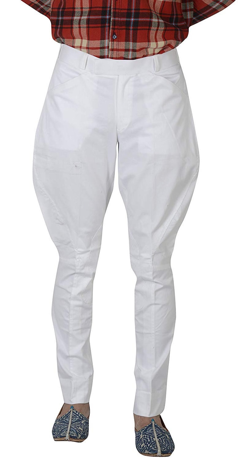 Equestrian Breeches White Riding Jodhpurs Pants