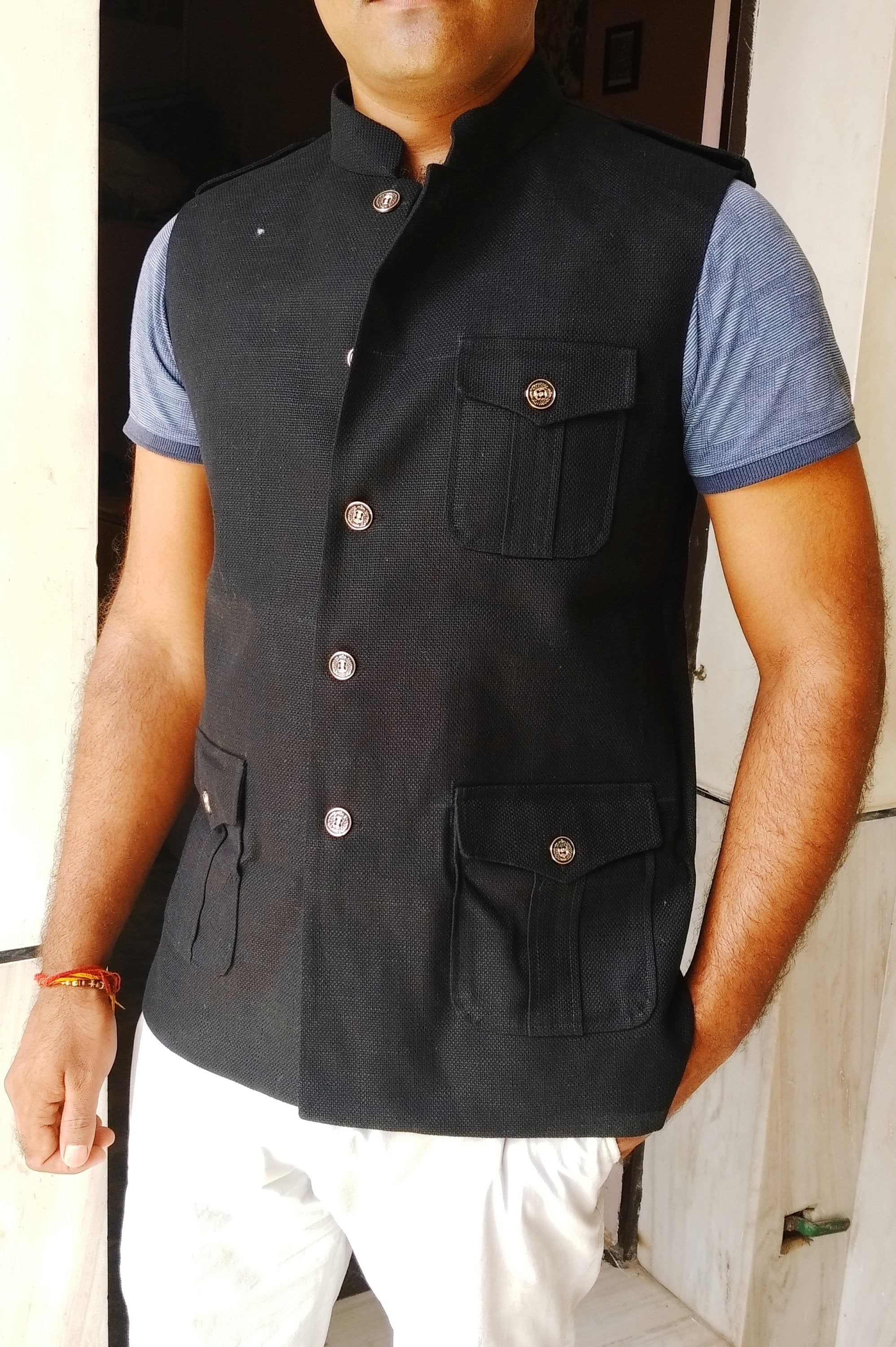 party wear nehru jacket