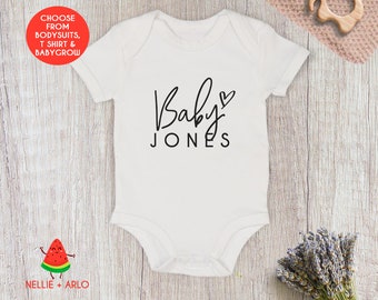 personalised newborn baby clothes