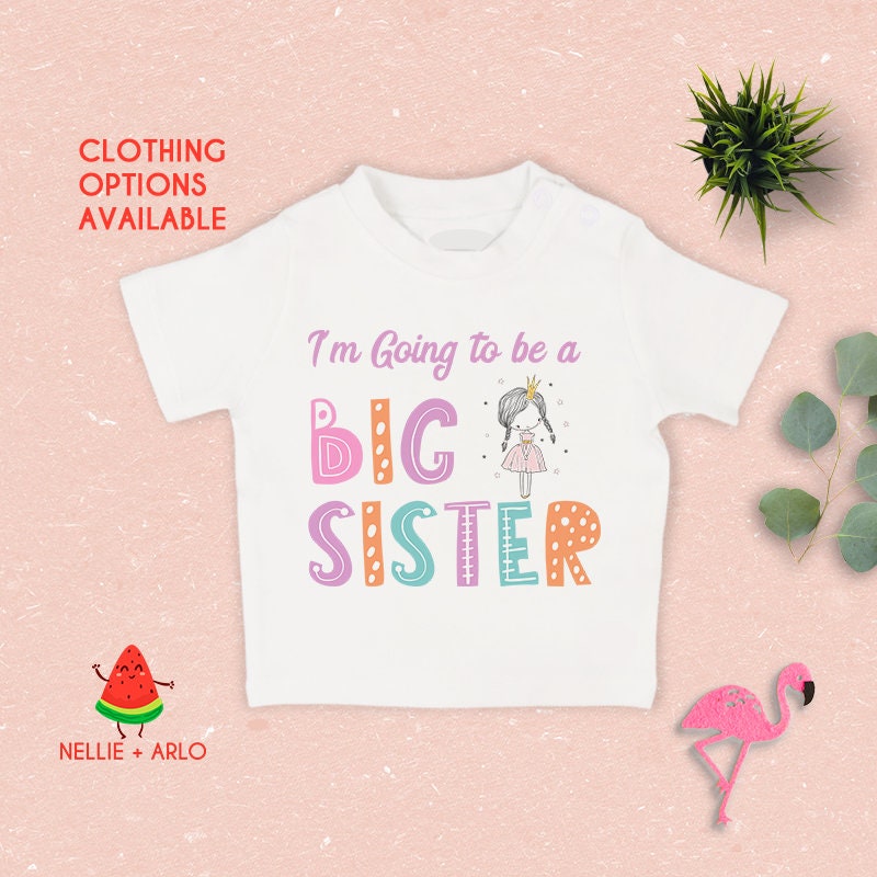 I'm Going to be a Big Sister T Shirt, Baby Grow, Bodysuit, Onesie…