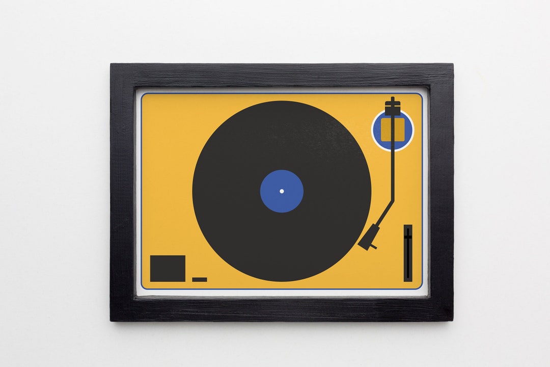 Music Print, Vinyl Record Player, Record Deck Print, Record Player ...