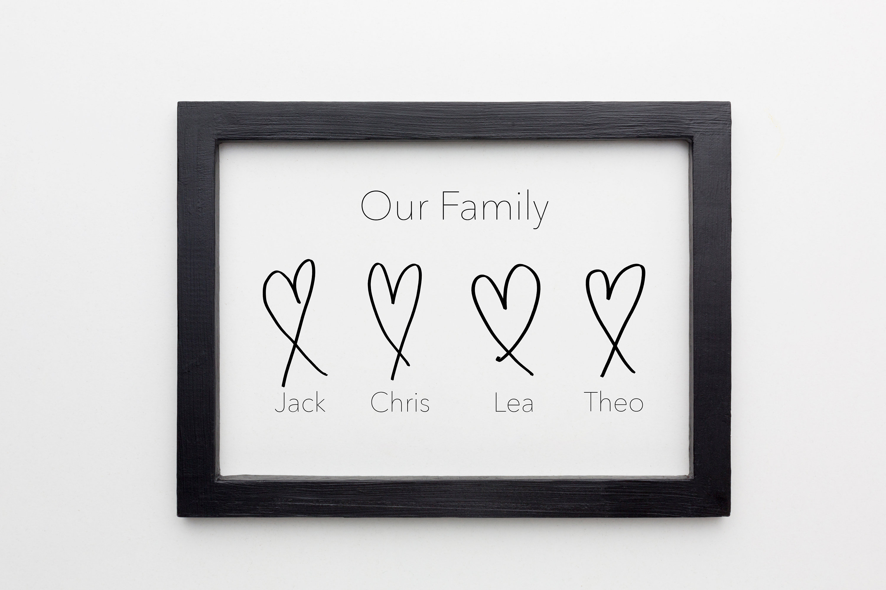 Family Print Our Family personalised print housewarming gift Etsy