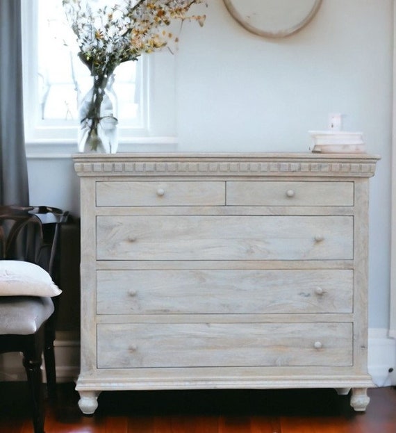 Rustic solid wood dresser discount