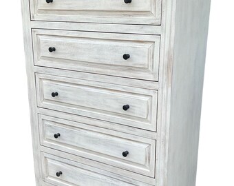 evolur madison dresser antique grey mist Madison 5-drawer Chest – Jennifer Furniture main image 1