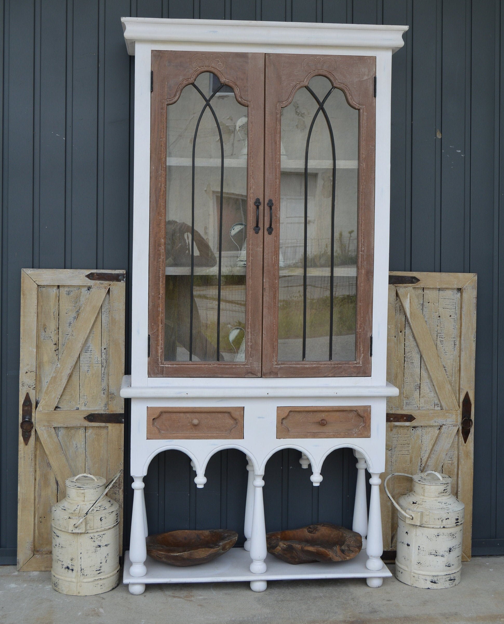 Gothic cheap china cabinet