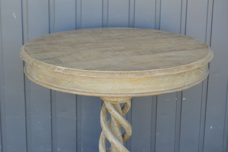 Spiral Pedestal Bistro Dining Table Occasional Table Etsy