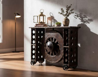 Rustic Mango Wood Console Table: Southwestern Cabin Decor, 4ft