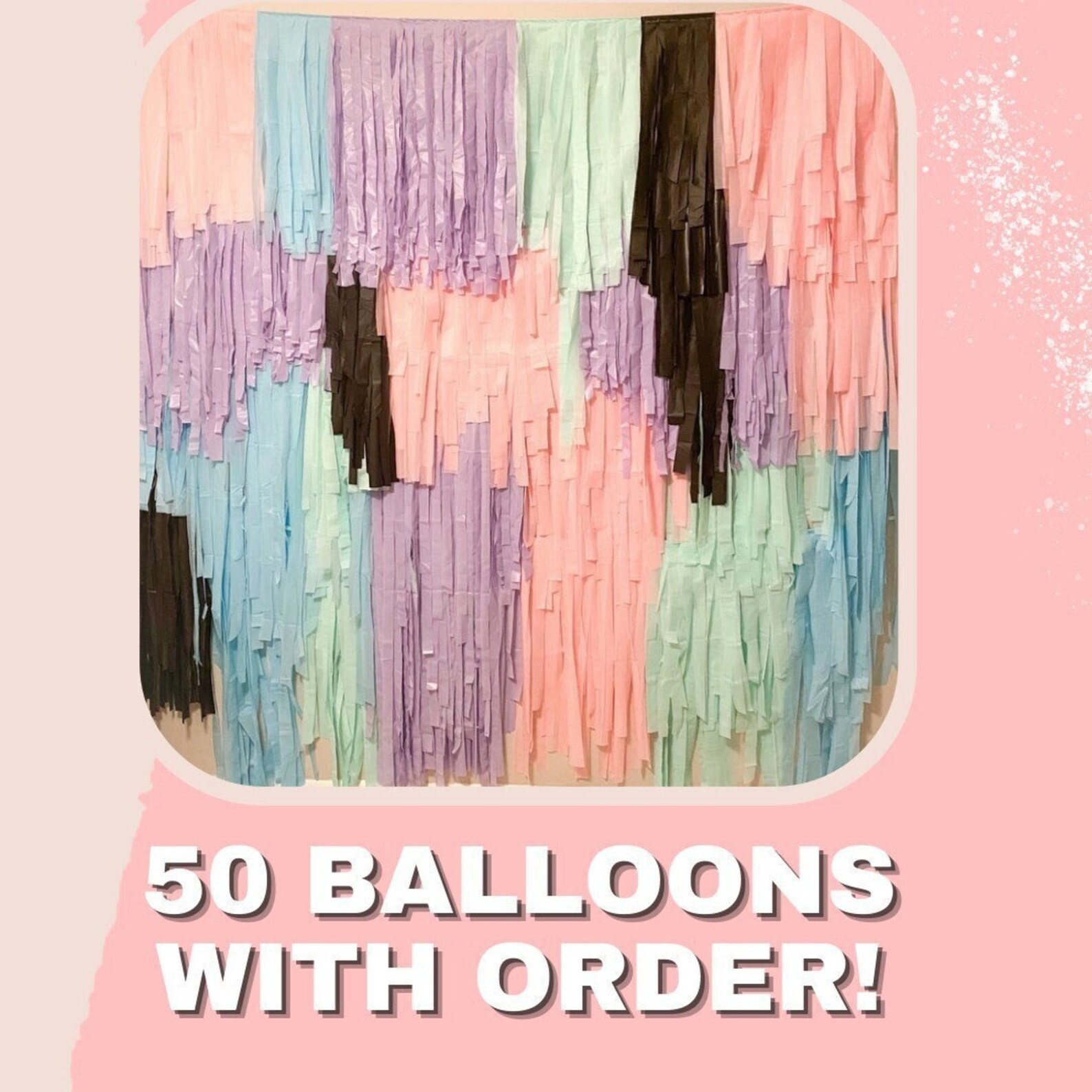 Wall Hanging Birthday Backdrop Tassel Wall Streamer Fringe Etsy